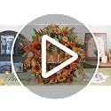 Fall Sign Wreath - 24 Inch Autumn Front Door Decor with Fall Elements & Harvest Sign