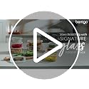 Bentgo Signature Glass Food Storage Containers Set with Lids - White Stone, 12 Piece