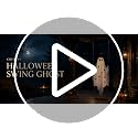 CRILARY White 5.9ft Halloween Swinging Ghost Outdoor Decor with Lights