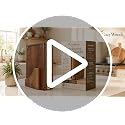 Book-Inspired Cutting Board Set with Stand - 3-Piece Hardwood Kitchen Boards, Mixed Variation